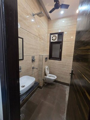 Bathroom in 1 BHK Builder Floor at Freedom Fighters Enclave – for Rent