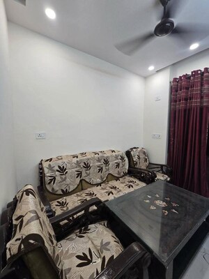 Living Room in 1 BHK Builder Floor at Freedom Fighters Enclave – for Rent