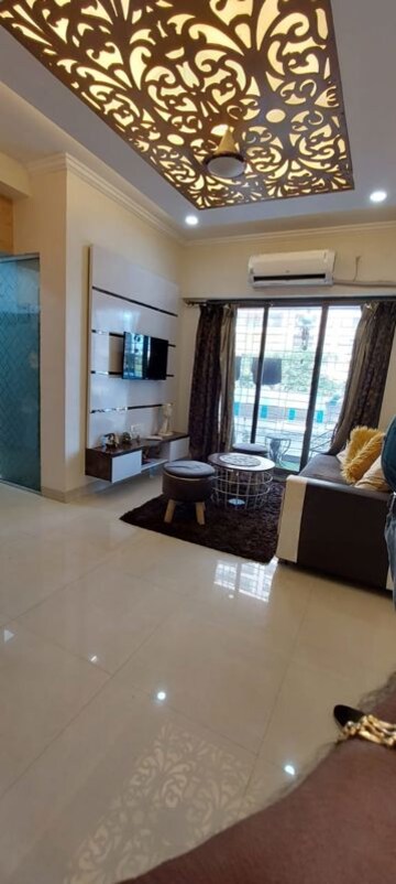 Living Room in 1 BHK Apartment at Sethia Kalpavruksh Heights, Kandivali West – for Rent