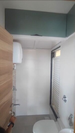 Bathroom in 1 BHK Apartment at Marathon Neo Hills, Tembhipada – for Rent