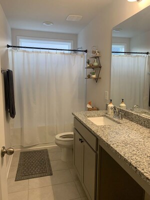 Bathroom in 3 BHK Apartment at Chandak Shreeraj Realty, Worli – for Rent