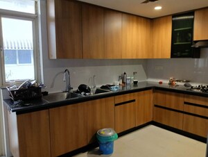Kitchen in 3 BHK Builder Floor at Unitech Nirvana Country Cedar Crest, Sector 50 – for Rent