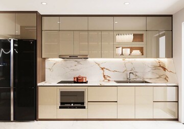 Kitchen in 2 BHK Apartment at VIctoryone Amara, Sector 16 Greater Noida – for Sale