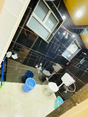 Attached Bathroom in 1 BHK Apartment at Manglam Aadhar, Gandhi Path – for Rent