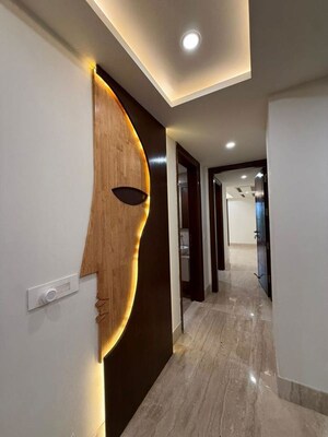 Building Lobby in 4 BHK Builder Floor at Panchsheel Park – for Sale