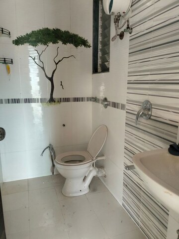 Bathroom in 1 BHK Apartment at Mahavir Kalpavruksha, Ghodbunder Road – for Rent