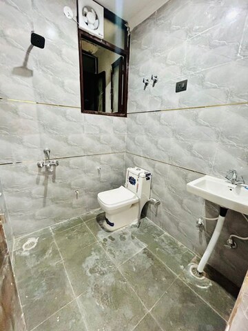 Bathroom in 1 BHK Builder Floor at Chattarpur – for Rent
