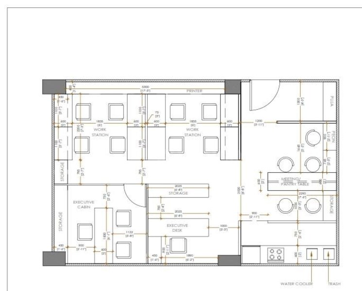 Floor Plan, acharya jagadish chandra bose road Commercial Office Space 926 Sq.Ft. In Acharya Jagadish Chandra Bose Road Kolkata 9766803