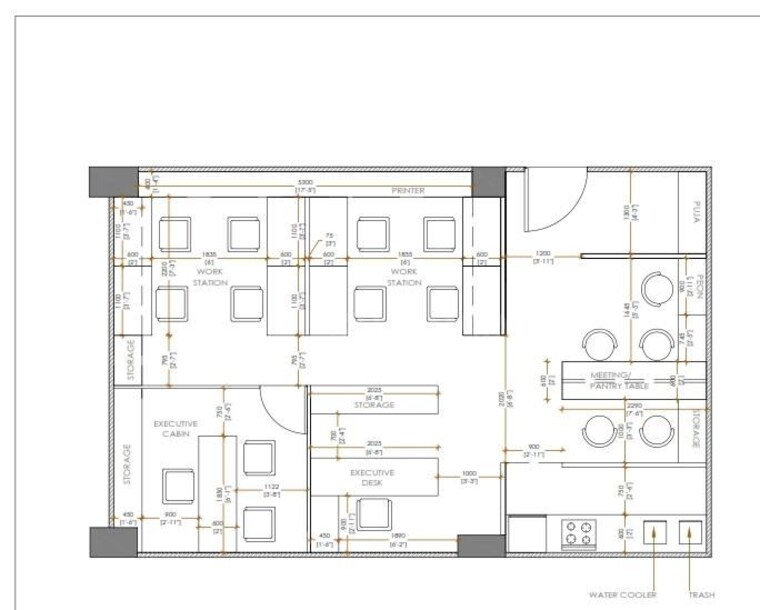 Floor Plan, acharya jagadish chandra bose road Commercial Office Space 926 Sq.Ft. In Acharya Jagadish Chandra Bose Road Kolkata 9766803
