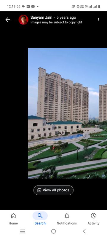 6 BHK + Pooja Room,Servant Room,Study Room,Extra Room 5500 Sq.Ft. Apartment in ATS Pristine