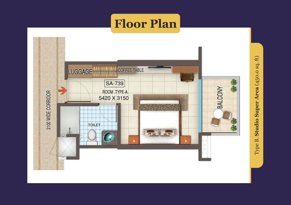 2 BHK + Pooja Room Apartment For Sale in Sikka Kaamya Greens