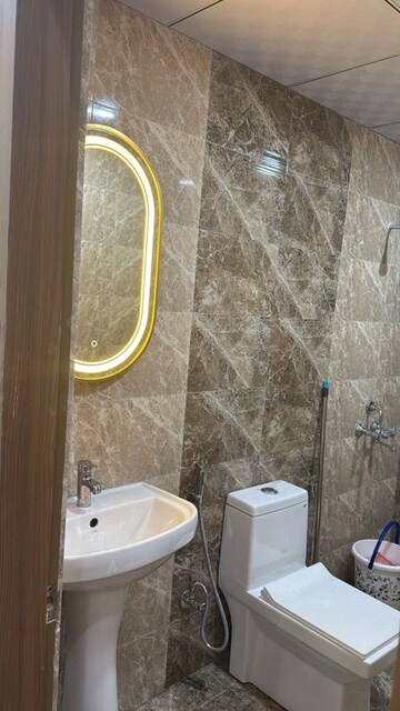 Bathroom in 2 BHK Apartment at V3S Indralok, Indrapuram – for Rent