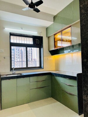 Kitchen in 2 BHK Apartment at Kalpataru Immensa, Kolshet Road – for Rent