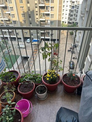 Balcony in 1 BHK Apartment at Adi W 57, Wakad – for Rent
