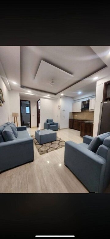 Living Room in 2 BHK Apartment at Freedom Fighters Enclave – for Rent
