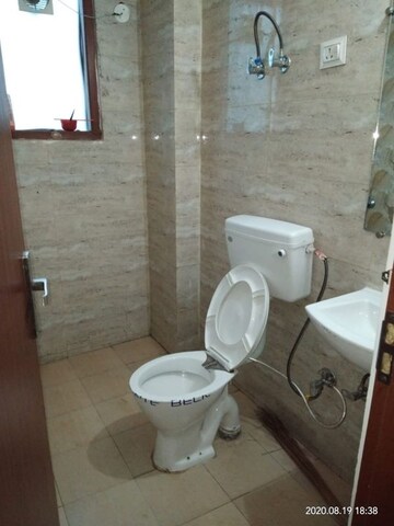 Bathroom in 2 BHK Builder Floor at Chattarpur – for Rent
