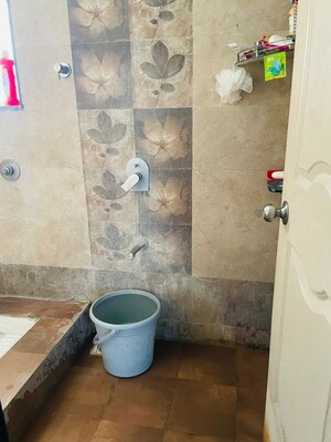 Bathroom in 2 BHK Apartment at Vaishnavi Sahil Vighnesh, Wakad – for Rent