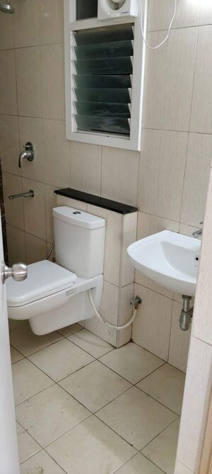 Bathroom in 2.5 BHK Apartment at Mantri Webcity, Hennur – for Rent