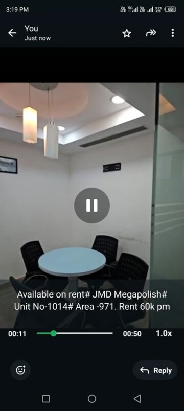 Team Area in  Office Space at JMD Megapolis, Sector 48 – for Rent