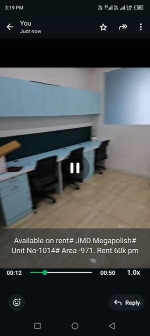 Team Area in  Office Space at JMD Megapolis, Sector 48 – for Rent