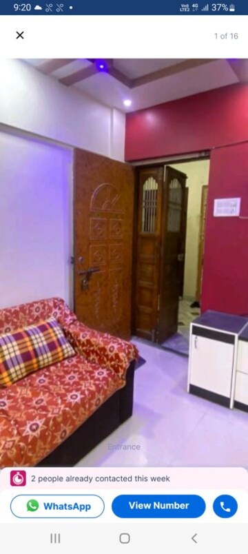 Bedroom in 2 BHK Apartment at Himgiri Lokupvan Phase II CHS Ltd, Vasant Vihar – for Rent