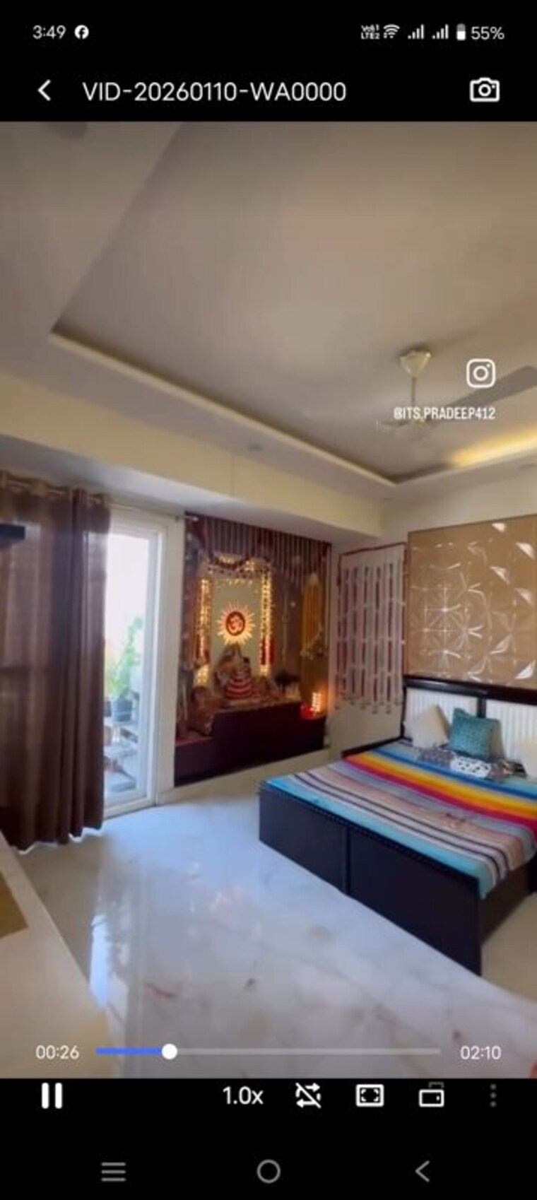 Bedroom, dwarika-raj-garden-city 3 Bedroom 2000 Sq.Ft. Apartment In Raj Nagar Extension Ghaziabad 9770248