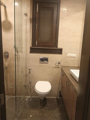 Bathroom in 3 BHK Builder Floor at Greater Kailash ii – for Rent