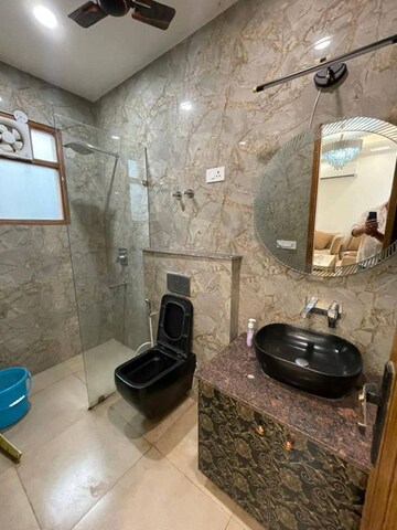 Bathroom in 1 BHK Builder Floor at Saket – for Rent