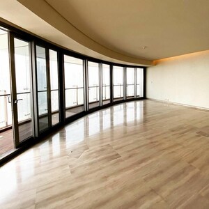 Living Room in 4 BHK Apartment at Lodha World Crest, Worli – for Rent