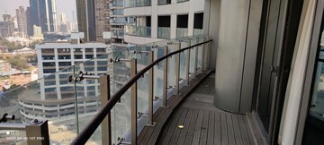 Balcony in 4 BHK Apartment at Lodha World Crest, Worli – for Rent