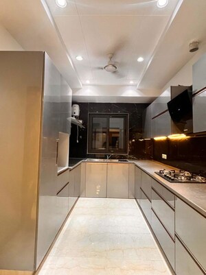 Kitchen in 4 BHK Builder Floor at DLF Green Avenue, Dlf Phase iv – for Sale
