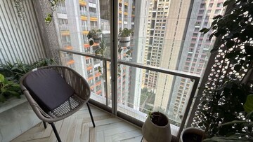 Balcony in 3 BHK Apartment at Lodha The Park Side, Kamala Mill – for Rent