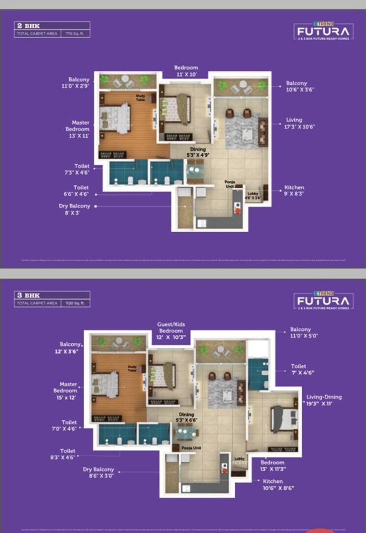 Floor Plan, saheel-itrend-homes 2 Bedroom 776 Sq.Ft. Apartment In Hinjewadi Pune 9771428