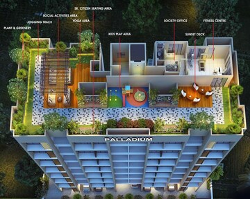 2 BHK Apartment – Exterior View View at Pushpak Palladium, Kharghar Sector 11 - for Rent