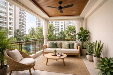 Balcony in 2 BHK Apartment at Ashiana Mulberry, Sohna Sector 2 – for Sale