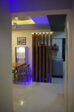 Living Room in 1 BHK Apartment at Kanakia Rainforest, Andheri East – for Rent