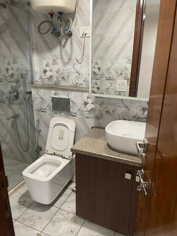 Bathroom in 3 BHK Builder Floor at Saket – for Rent