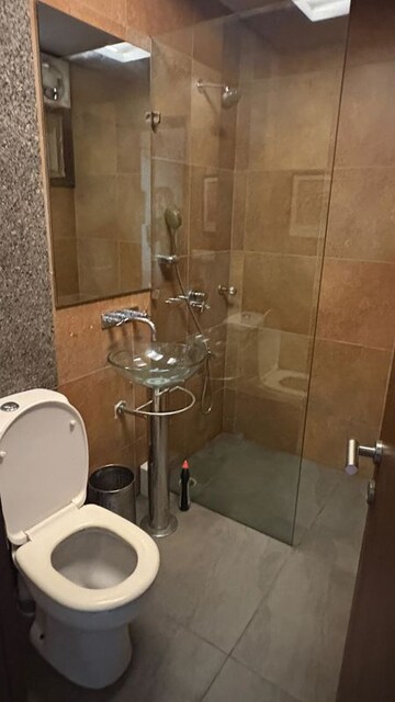 Bathroom in 2 BHK Builder Floor at Hauz Khas – for Rent