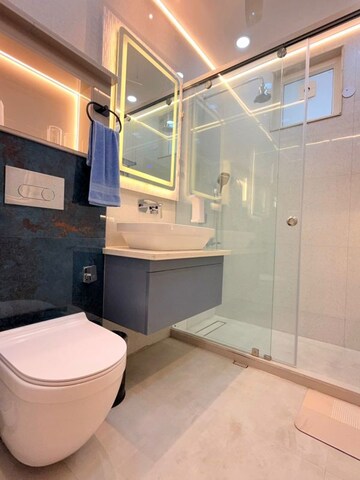 Bathroom in 3 BHK Builder Floor at Defence Colony – for Rent