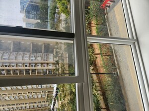 Balcony in 3 BHK Apartment at Bhartiya Nikoo Homes Phase 2, Thanisandra Main Road – for Sale