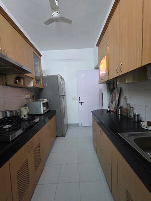 Kitchen in 3 BHK Builder Floor at Unitech Woodstock Floors, Sector 50 – for Rent