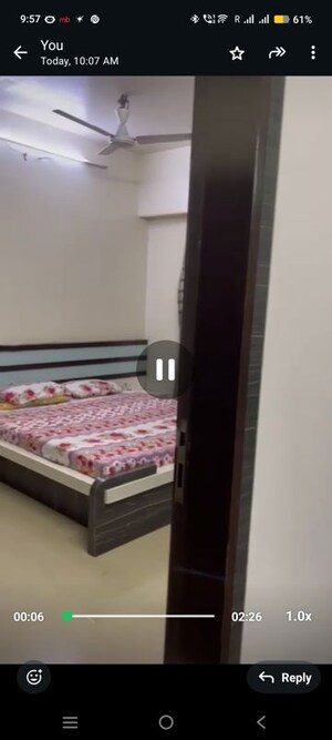 Bedroom in 2 BHK Apartment at Vastusankalp Punyodaya Rio, Kalyan West – for Sale