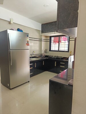 Kitchen in 3 BHK Apartment at Adajan Gam – for Sale