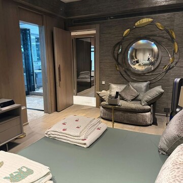 Living Room in 4 BHK Apartment at Raiaskaran Parthenon, Bhudargarh Colony – for Sale