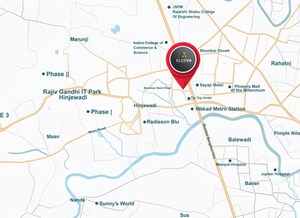 3 BHK Apartment – Map Location View at Wakad - for Sale