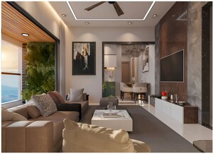 Living Room in 2 BHK Apartment at Wakad – for Sale