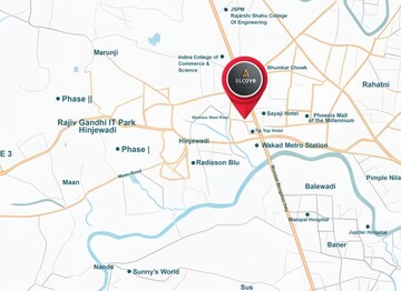 2 BHK Apartment – Map Location View at Wakad - for Sale