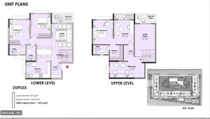 Floor Plan in 2 BHK Apartment at Mahalunge – for Sale