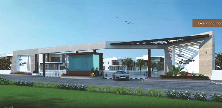 Exterior View, kollur 3 Bedroom 3191 Sq.Ft. Villa In Kollur Hyderabad 9762426