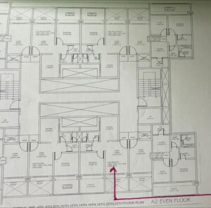 Floor Plan in 1 BHK Apartment at Ganga Legend, Bavdhan – for Sale
